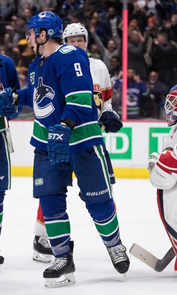 Miller scores 2, Canucks get 5 in 1st and drub Panthers 7-2